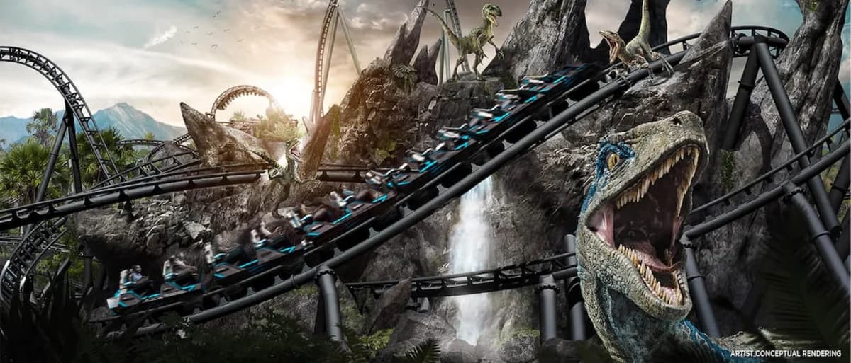 Jurassic World VelociCoaster at Islands of Adventure